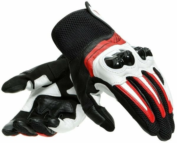 Dainese Dainese Mig 3 Black/White/Lava Red 2XL Motoristične rokavice