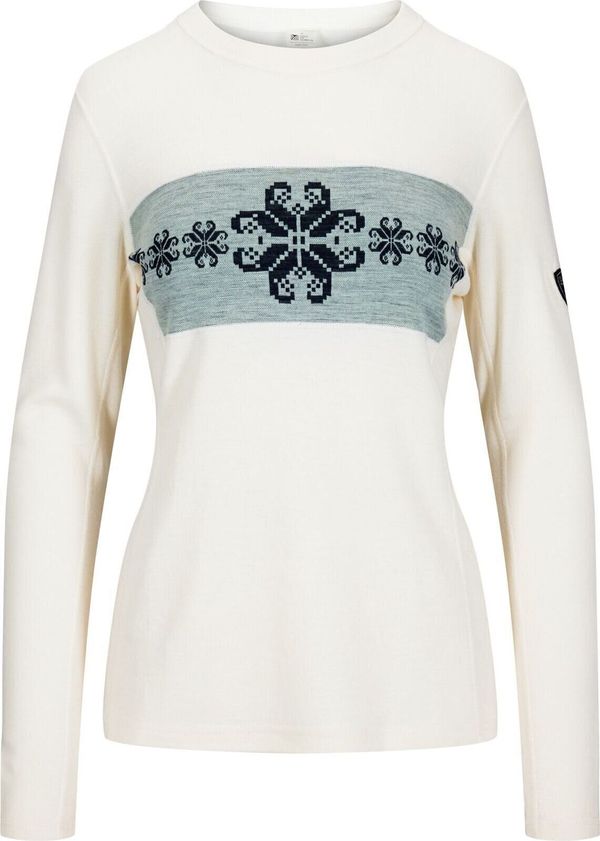 Dale of Norway Dale of Norway Falkeberg Womens Crew Neck Baselayer Off White/Navy L Skakalec