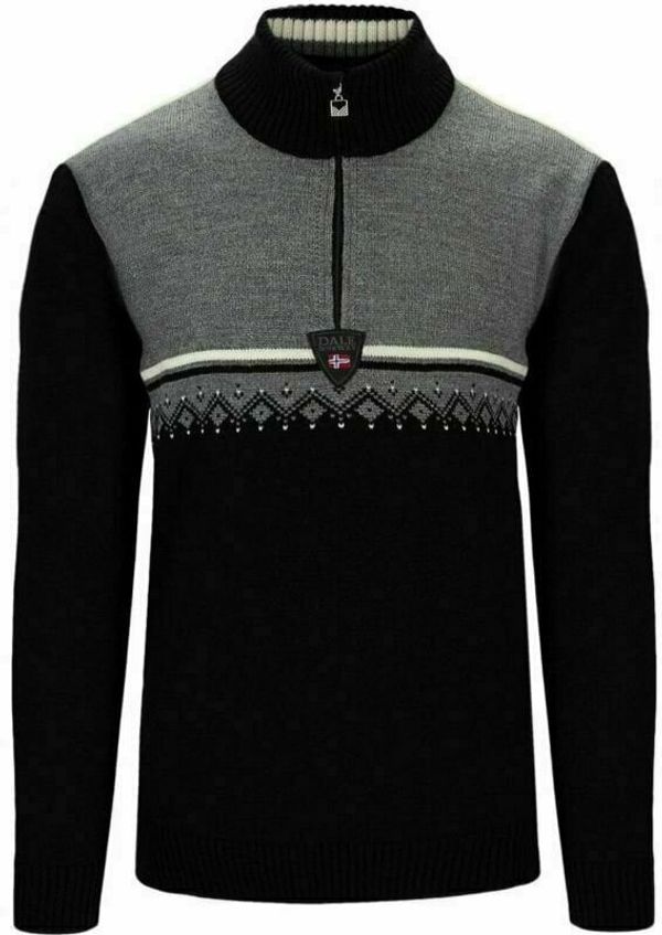 Dale of Norway Dale of Norway Lahti Mens Knit Sweater Black/Smoke/Off White L Skakalec