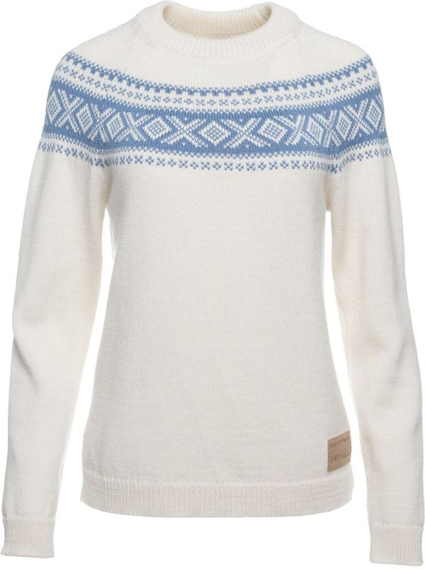 Dale of Norway Dale of Norway Vågsøy Womens Wool Sweater Off White/Blueshadow L Skakalec