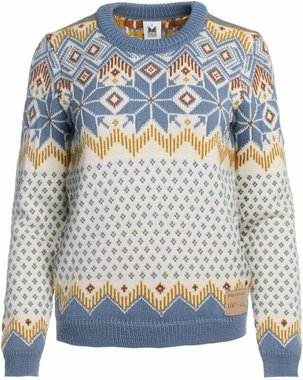 Dale of Norway Dale of Norway Vilja Womens Knit Sweater Off White/Blue Shadow/Mustard XS Skakalec