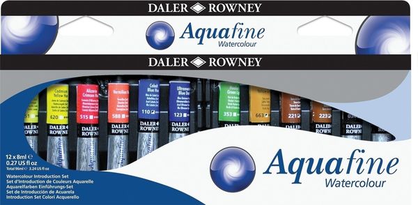 Daler Rowney Daler Rowney Aquafine Set akvarelnih barv 12 x 8 ml