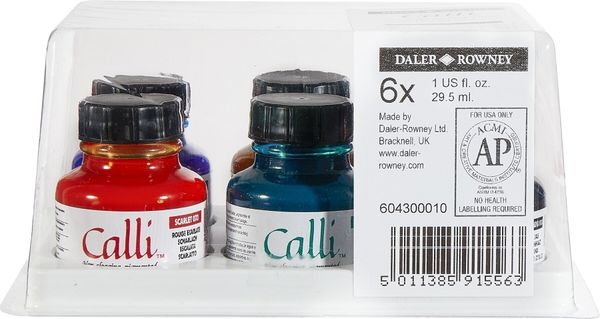 Daler Rowney Daler Rowney Calli Sada kaligrafických tušov 6 x 29,5 ml
