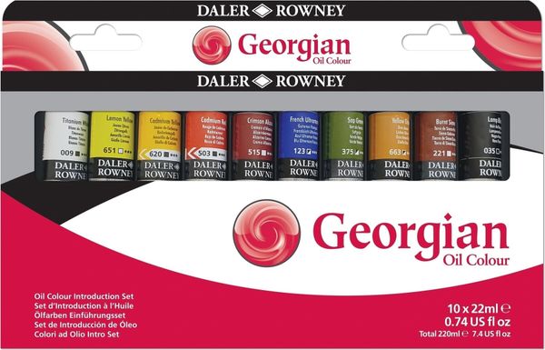 Daler Rowney Daler Rowney Georgian Set oljnih barv 10 x 22 ml