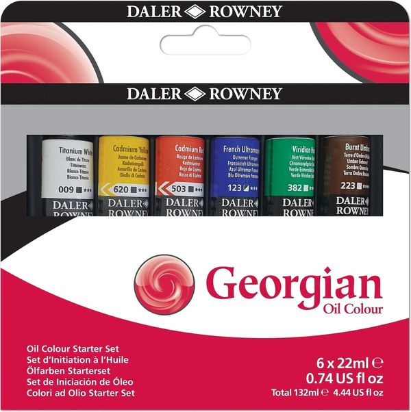 Daler Rowney Daler Rowney Georgian Set oljnih barv 6 x 22 ml