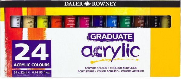 Daler Rowney Daler Rowney Graduate Set akrilnih barv 24 x 22 ml