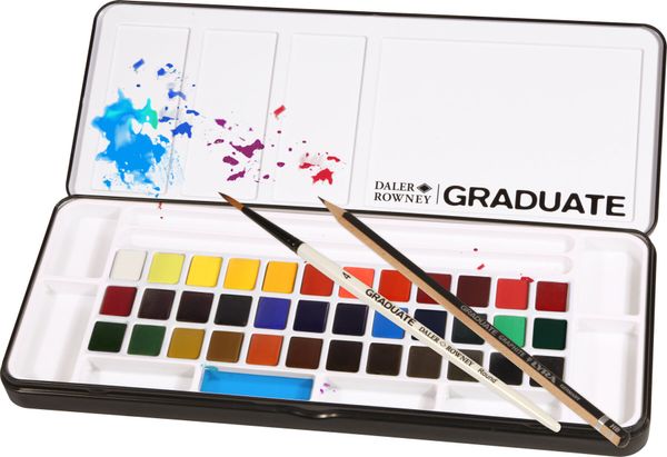 Daler Rowney Daler Rowney Graduate Set akvarelnih barv  Student Set 24 Colours With Brush