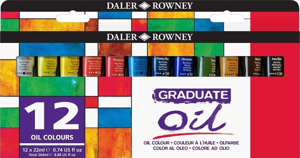 Daler Rowney Daler Rowney Graduate Set oljnih barv 12 x 22 ml