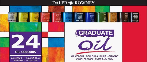 Daler Rowney Daler Rowney Graduate Set oljnih barv 24 x 22 ml