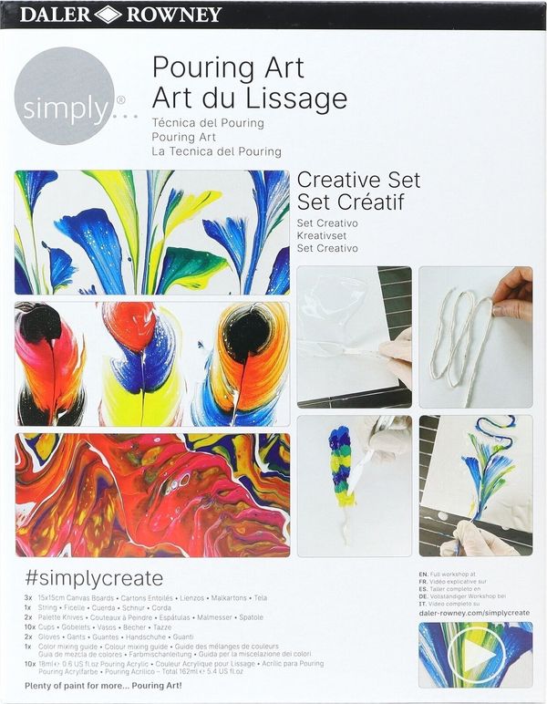 Daler Rowney Daler Rowney Simply Set akrilnih barv 10 x 18 ml