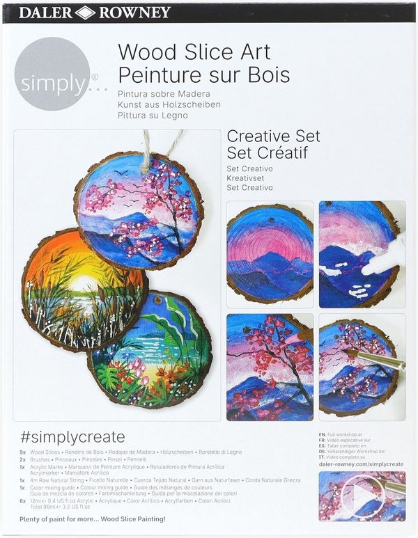 Daler Rowney Daler Rowney Simply Set akrilnih barv 8 x 12 ml