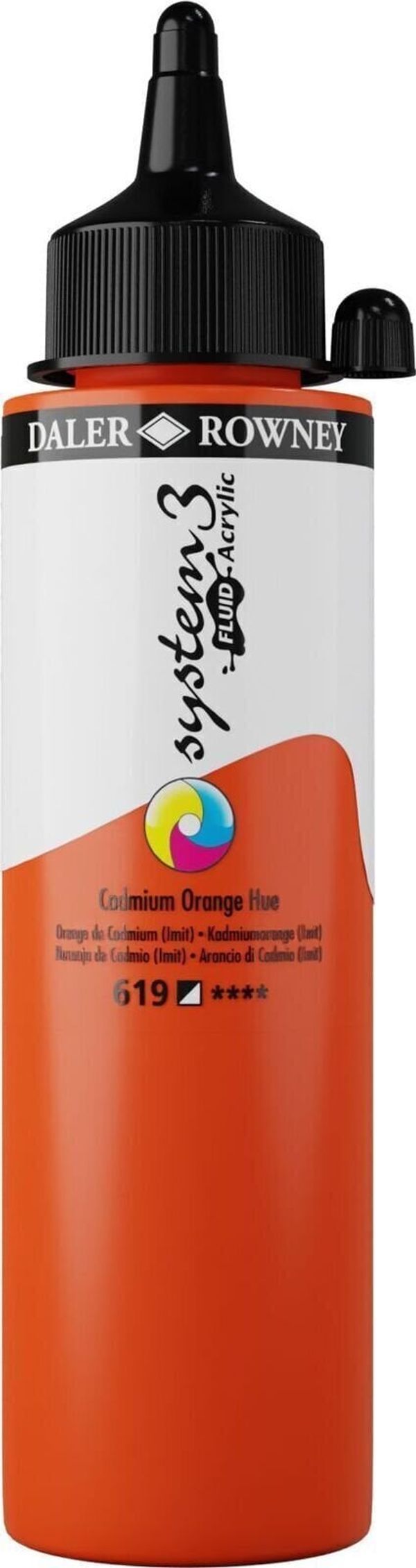 Daler Rowney Daler Rowney System3 Akrilna barva Cadmium Orange Hue 250 ml 1 kos