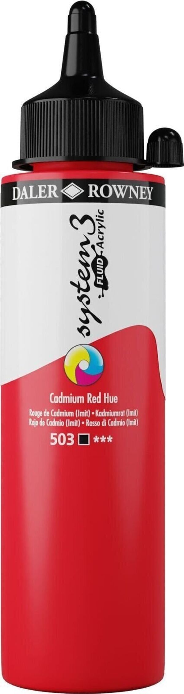 Daler Rowney Daler Rowney System3 Akrilna barva Cadmium Red Hue 250 ml 1 kos