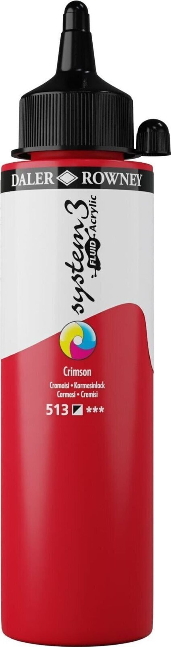 Daler Rowney Daler Rowney System3 Akrilna barva Crimson 250 ml 1 kos