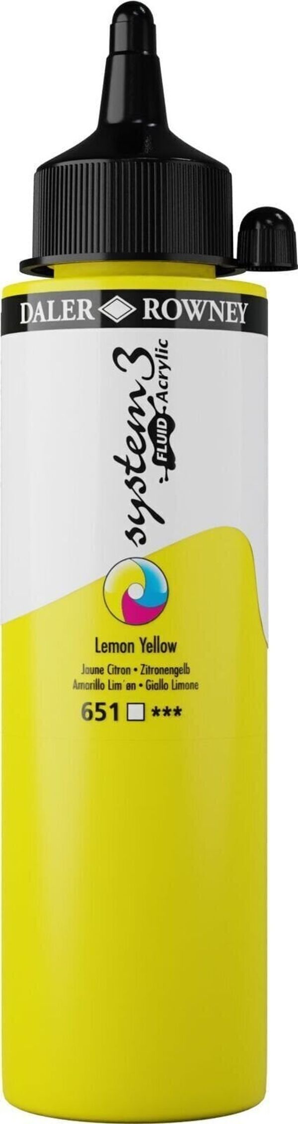 Daler Rowney Daler Rowney System3 Akrilna barva Lemon Yellow 250 ml 1 kos