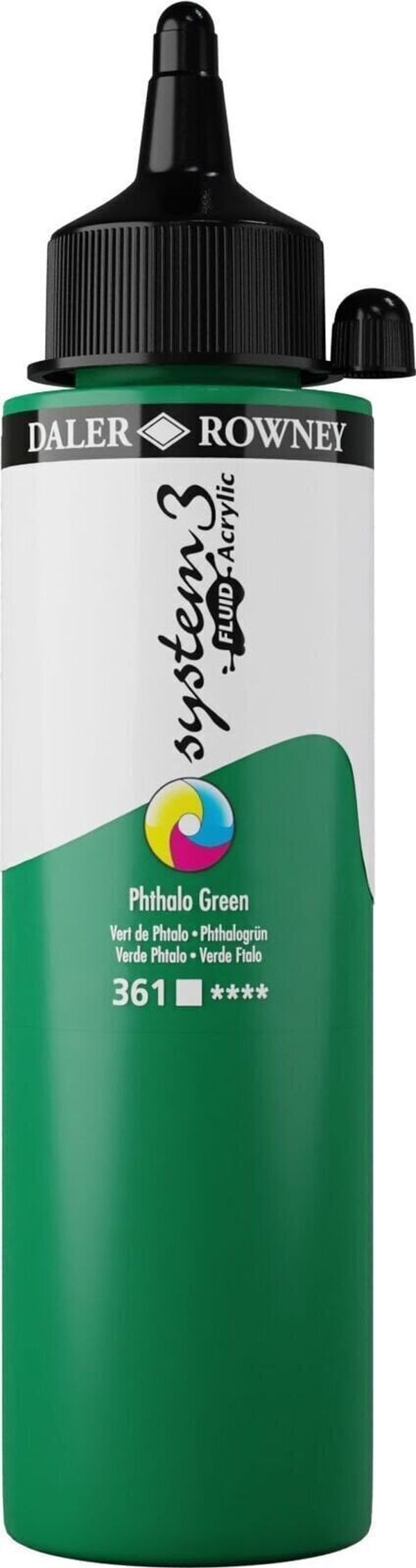 Daler Rowney Daler Rowney System3 Akrilna barva Phthalo Green 250 ml 1 kos