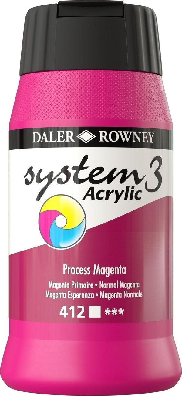 Daler Rowney Daler Rowney System3 Akrilna barva Process Magenta 500 ml 1 kos