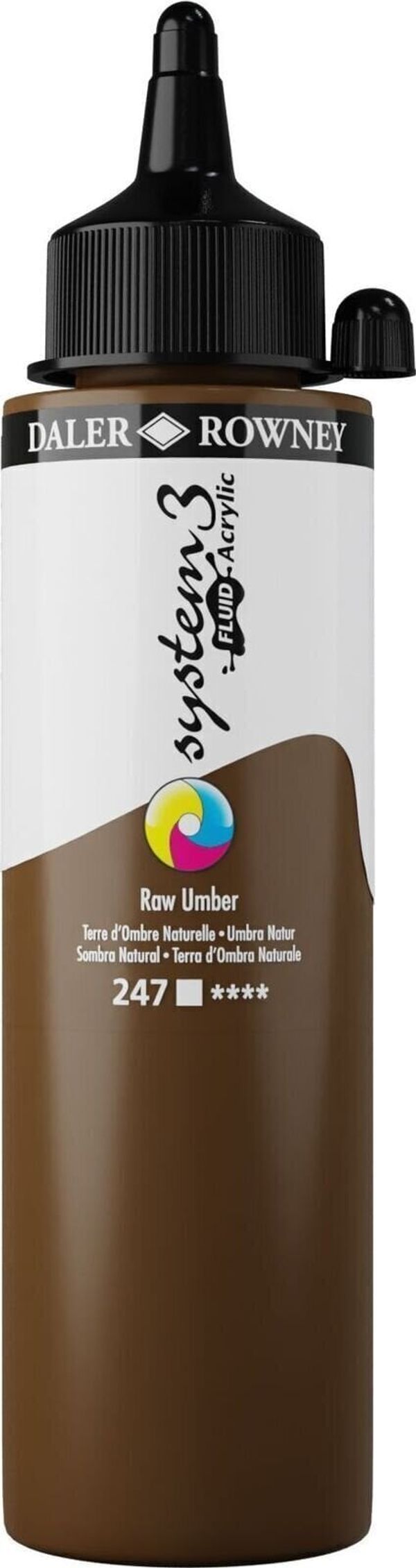 Daler Rowney Daler Rowney System3 Akrilna barva Raw Umber 250 ml 1 kos
