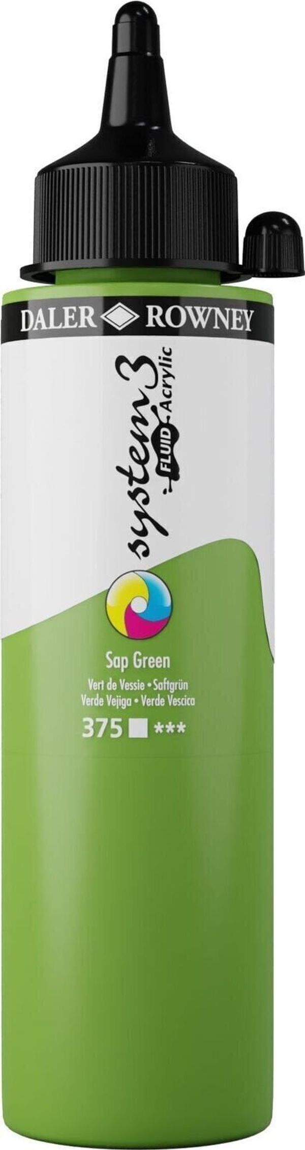 Daler Rowney Daler Rowney System3 Akrilna barva Sap Green 250 ml 1 kos