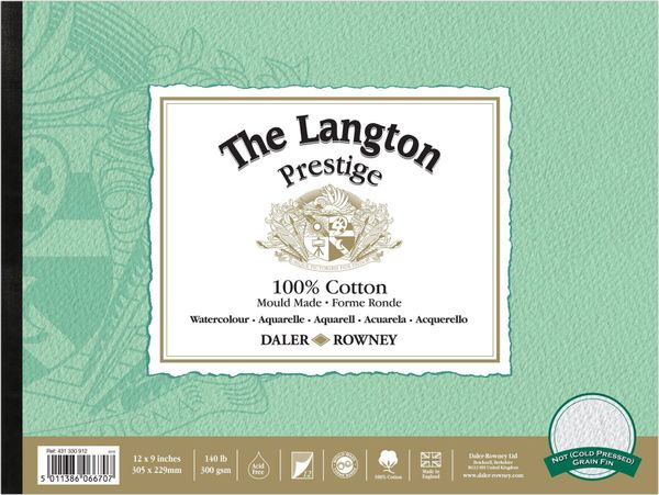 Daler Rowney Daler Rowney The Langton Prestige Watercolour Skicirka 30,5 x 22,9 cm 300 g