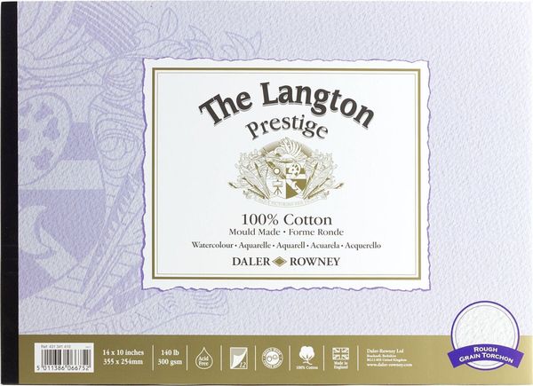 Daler Rowney Daler Rowney The Langton Prestige Watercolour Skicirka 35,6 x 25,4 cm 300 g