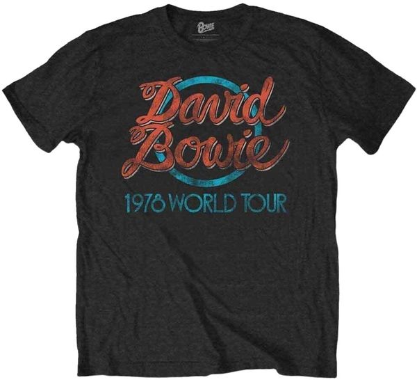 David Bowie David Bowie Majica 1978 World Tour Unisex Black 2XL