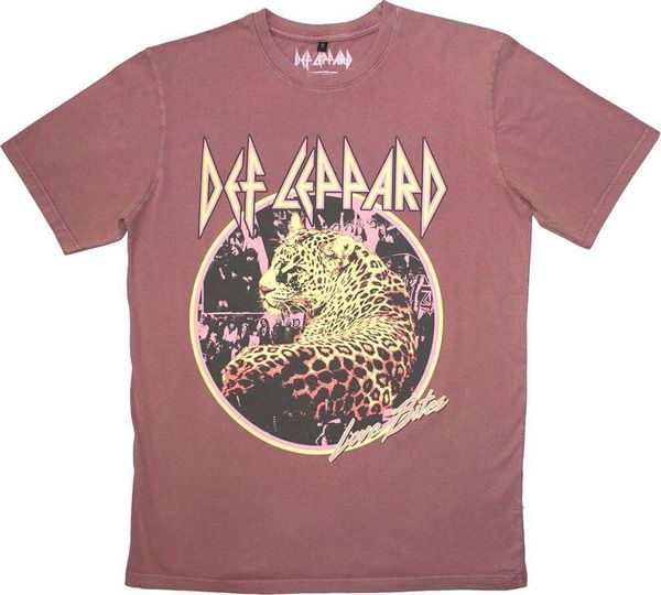 Def Leppard Def Leppard Majica Love Bites Stone Wash Unisex Kashmir Red XL