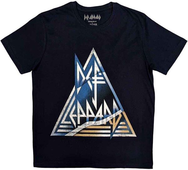 Def Leppard Def Leppard Majica Triangle Logo Unisex Navy Blue L