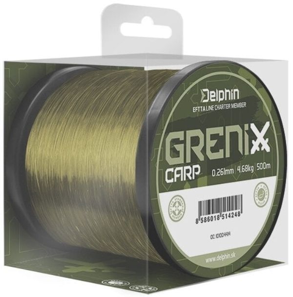 Delphin Delphin GRENIX Carp Green 0,309 mm 1000 m 6,55 kg Najlon