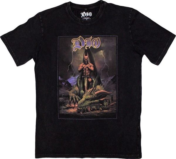 Dio Dio Majica Killing The Dragon Stone Wash Unisex Black 2XL