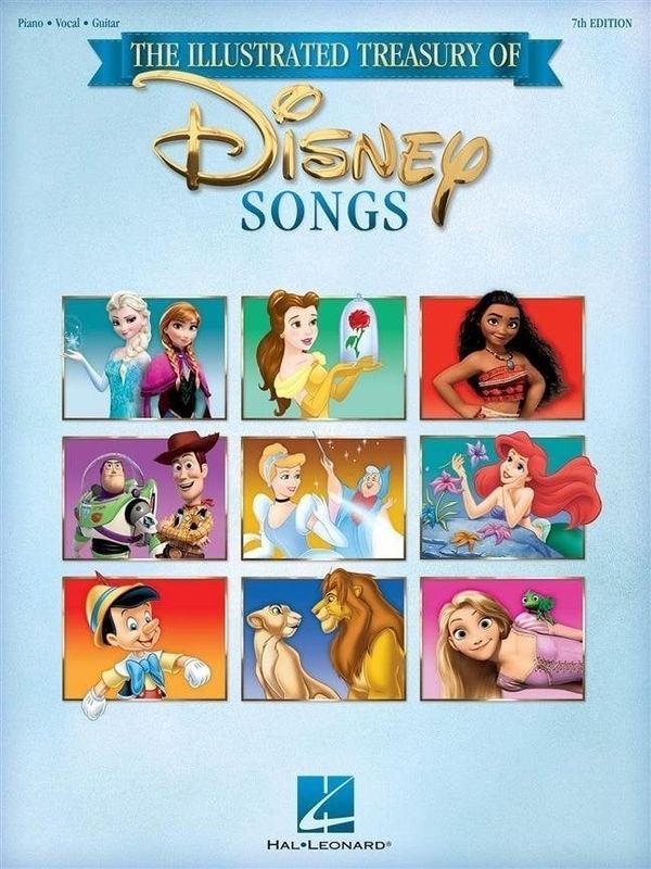 Disney Disney The Illustrated Treasury of Disney Songs - 7th Ed. Notna glasba