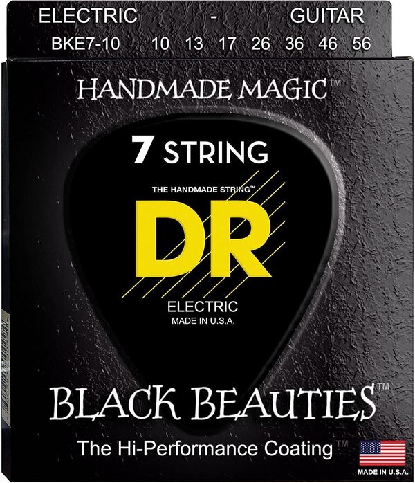 DR Strings DR Strings Black Beauties BKE7-10