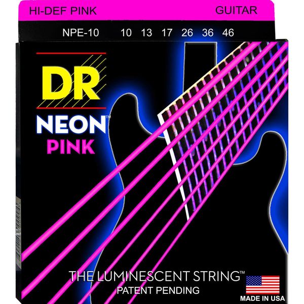 DR Strings DR Strings NPE-10 Neon Strune za električno kitaro