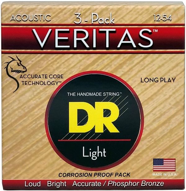 DR Strings DR Strings VTA-12 Veritas 3-Pack