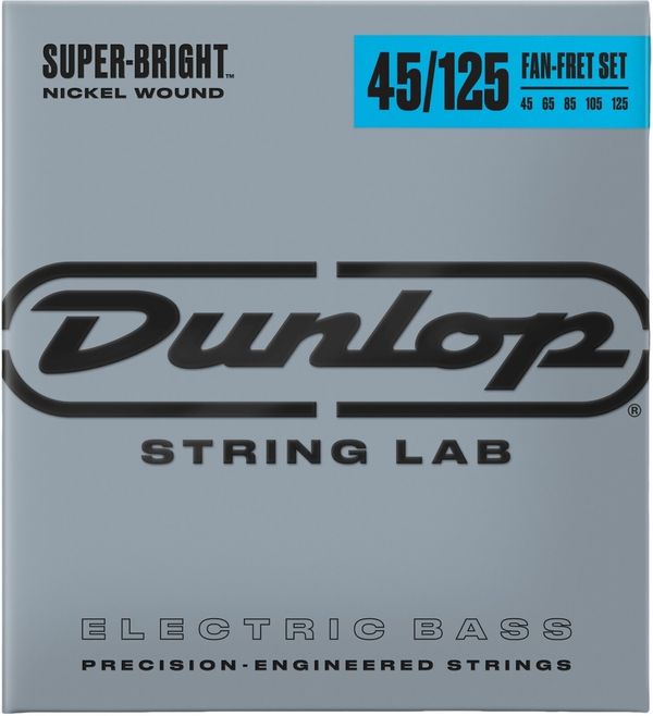 Dunlop Dunlop DBSBNFF45125 Bass Super Bright Nickel Fan-Fret Set Strune za 5 strunsko bas kitaro