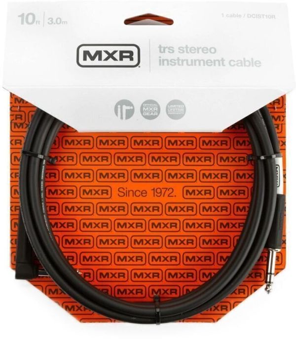 Dunlop MXR Dunlop MXR DCIST10R TRS Cable 10ft Črna 3 m Ravni - Kotni