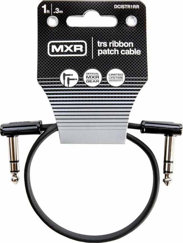 Dunlop MXR Dunlop MXR DCISTR1RR Ribbon TRS Cable Črna 30 cm Kotni - Kotni