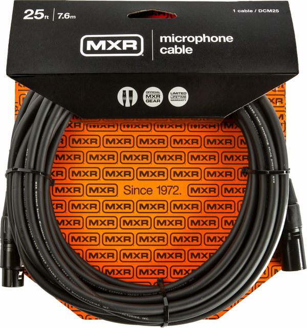 Dunlop MXR Dunlop MXR DCM25 Črna 7,6 m