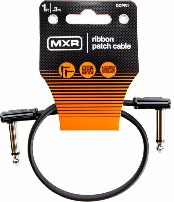 Dunlop MXR Dunlop MXR DCPR1 Ribbon Patch Cable Črna 30 cm Kotni - Kotni