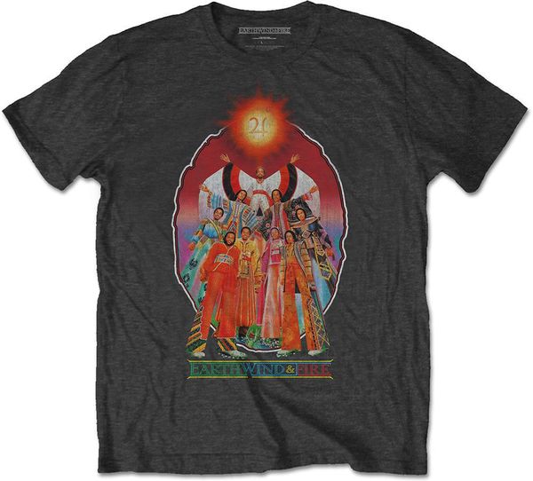 Earth, Wind & Fire Earth, Wind & Fire Majica Let's Groove Unisex Charcoal Grey XL