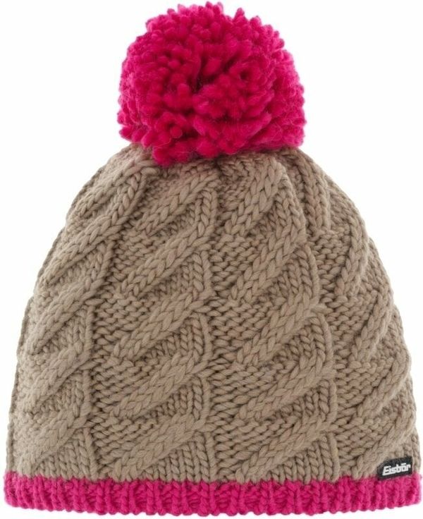 Eisbär Eisbär Asteria Pompon Kids Beanie Beige/Pink UNI Zimska kapa