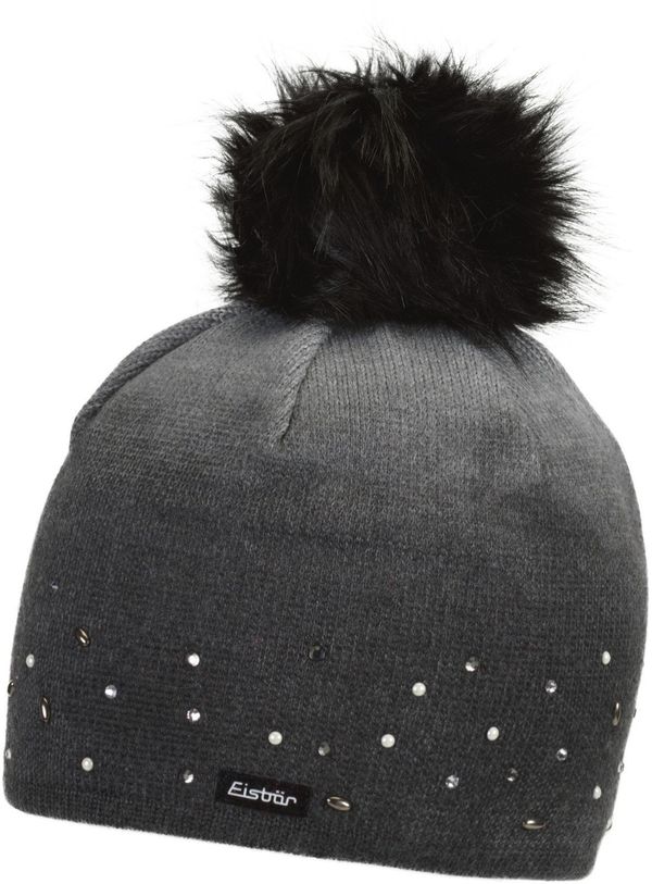 Eisbär Eisbär Dip Dye Lux Crystal Womens Beanie Grey Print/Black UNI Kapa