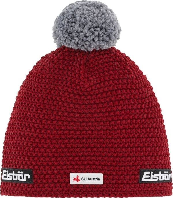 Eisbär Eisbär Jamie Pompon SKA Beanie Burgundy/Grey UNI Kapa