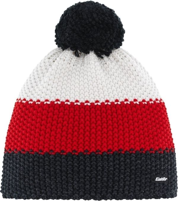 Eisbär Eisbär Star Pompon Beanie Flecked Black/Red/White UNI Kapa