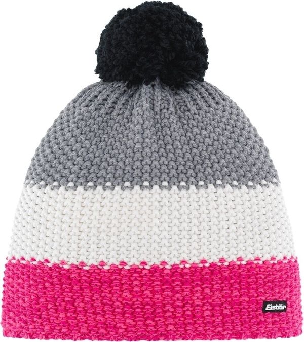 Eisbär Eisbär Star Pompon Beanie Pink/White/Grey UNI Kapa