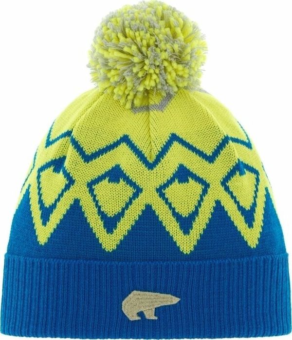 Eisbär Eisbär Ziggy OS Pompon Beanie Bugatti/Ligt Yellow/Grey UNI Kapa