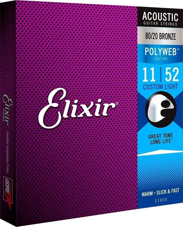 Elixir Elixir 11025 Polyweb 11-52 Strune za akustično kitaro