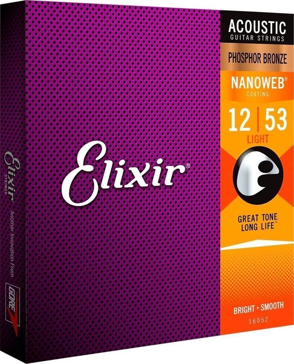 Elixir Elixir 16052 Nanoweb 12-53 Strune za akustično kitaro