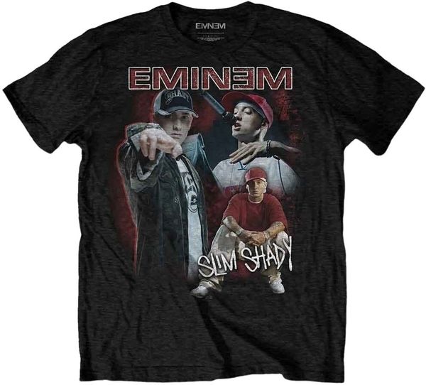 Eminem Eminem Majica Shady Homage Unisex Black 2XL