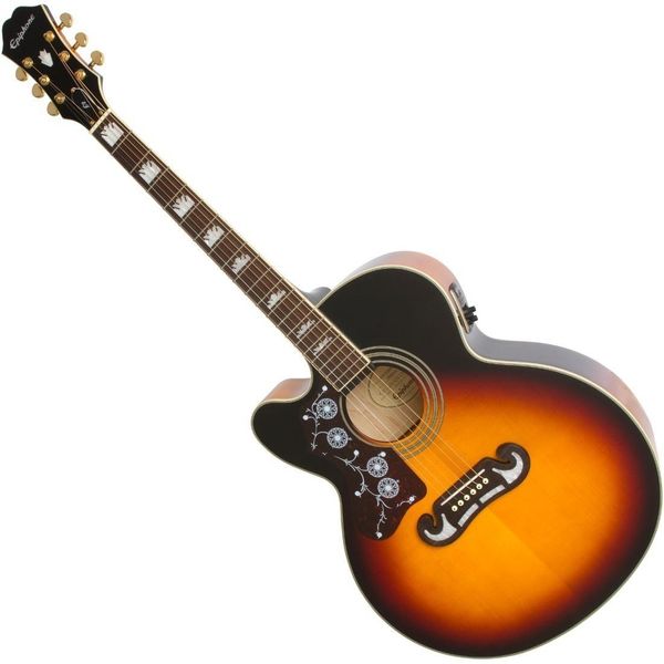 Epiphone Epiphone EJ-200SCE LH Vintage Sunburst